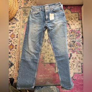 NWT Zara Light Blue Straight Leg Jeans